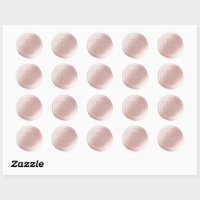 Stickers cire rose double monogramme
