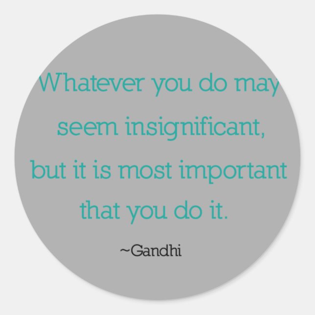 Stickers Citation Gandhi (Devant)