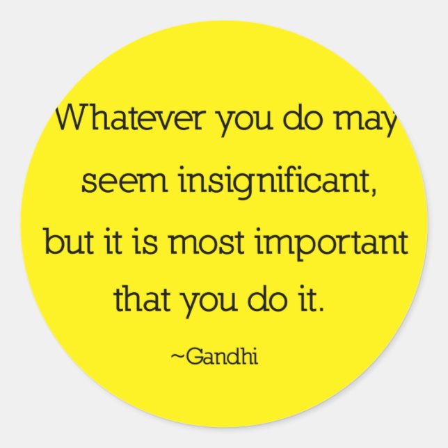 Stickers Citation Gandhi (Devant)