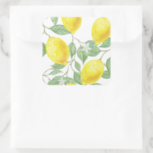Stickers citrons et Feuilles