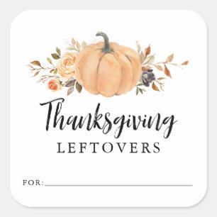 Stickers citrouille Thanksgiving Leftover