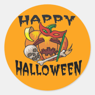 Stickers Citrouilles de la fête d'Halloween
