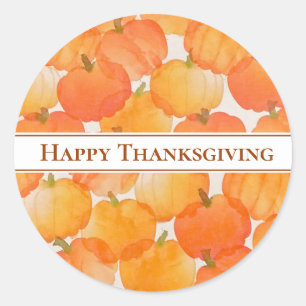 Stickers Citrouilles de Thanksgiving