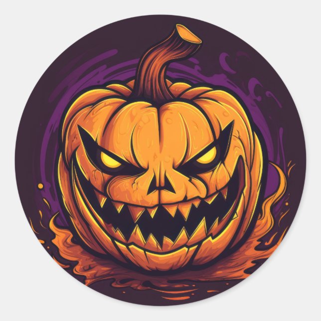 Stickers Citrouilles d'Halloween (Devant)