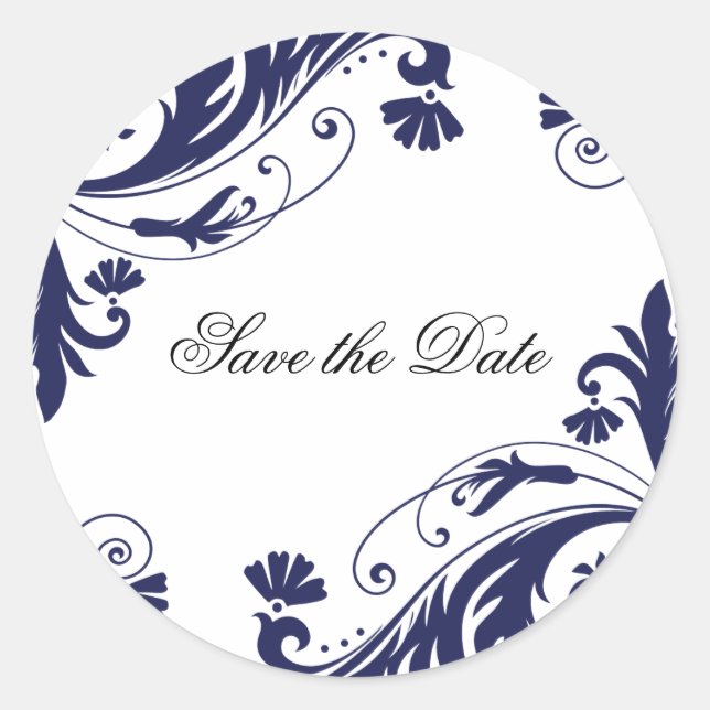 Stickers Classe Marine et Mariage Blanc (Devant)