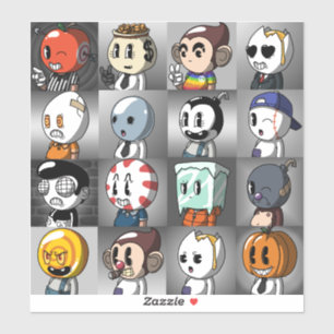 Stickers Classic Cartoon Friends