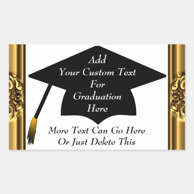 Stickers Classic Gold Border Graduation (Devant)
