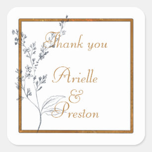 Stickers Classic Marine et Carré Gold