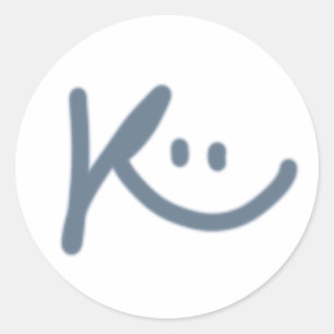 Stickers Classic Rond Logo Happy_K
