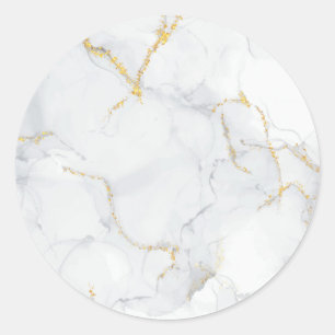 Stickers Classic Rond Marbre Pastel Texture Pierre