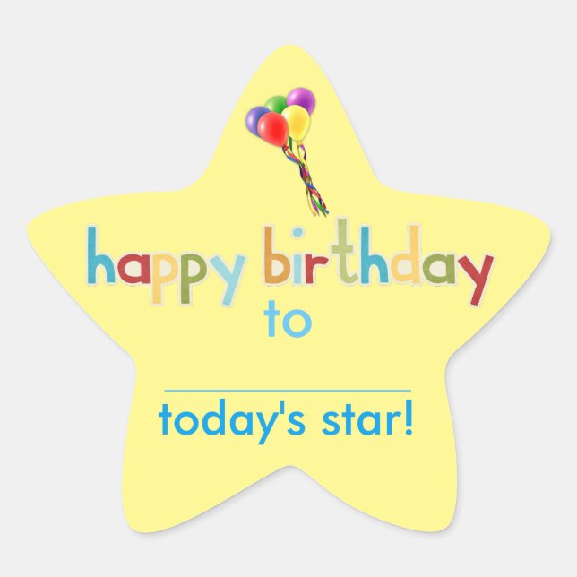Stickers Classroom Anniversaire Star (Devant)