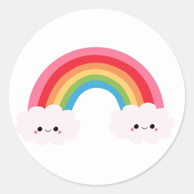 Stickers Cloud Arc-en-ciel (Devant)
