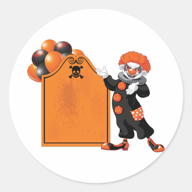 Stickers Clown effrayant (Devant)