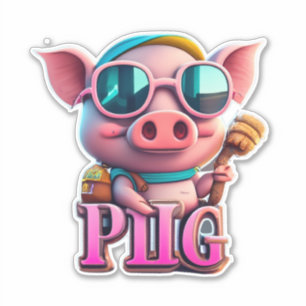 Stickers Cochon Votre Hub À Thème Supérieur De Vin
