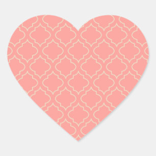 Stickers Coeur de Corail élégant