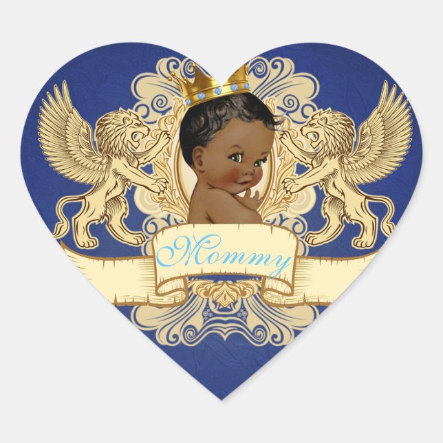 Stickers Coeur Fancy Prince Africain (Devant)