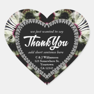 Stickers Coeur Imaginaire Floral