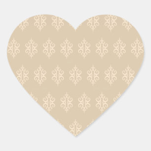 Stickers Coeur Mariage en dentelle vintage