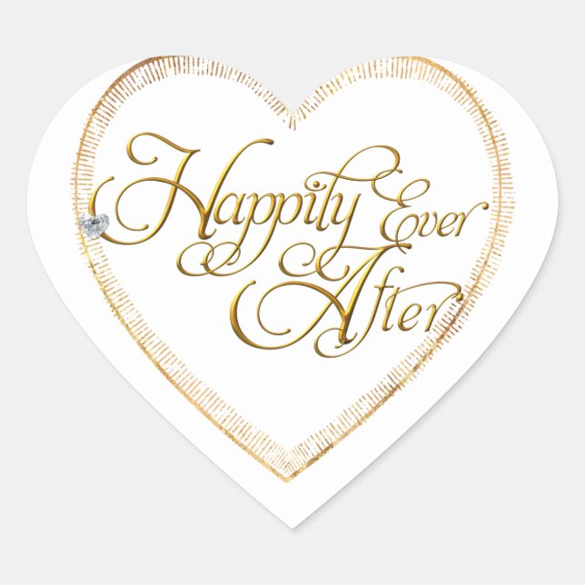 Stickers coeur OR Faux Foil (Devant)