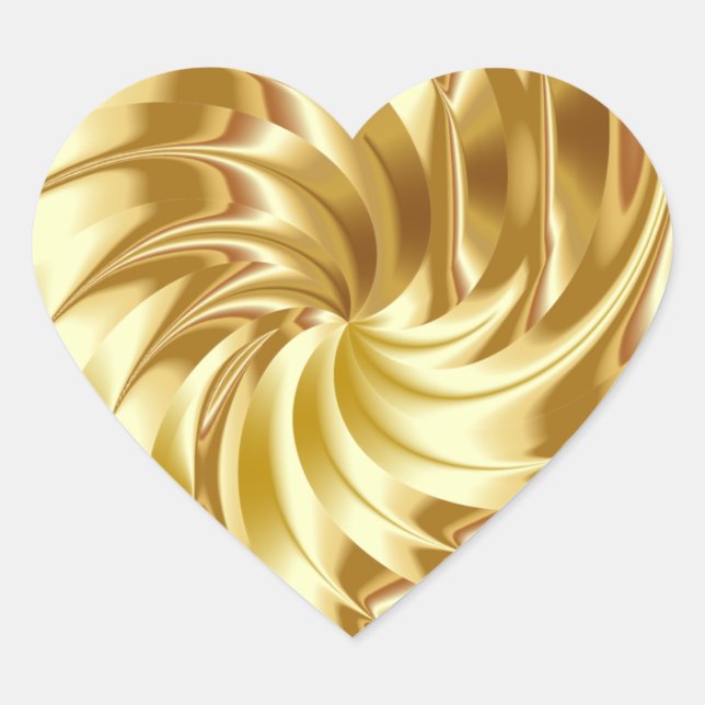 Stickers coeur OR Faux Foil (Devant)