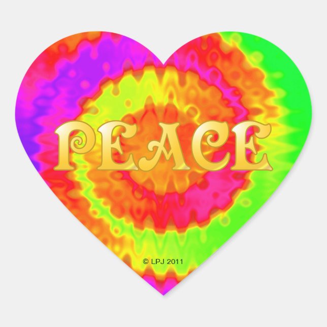 Stickers Coeur Paix (Devant)