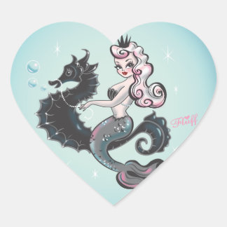 Stickers Coeur Pearla Mermaid