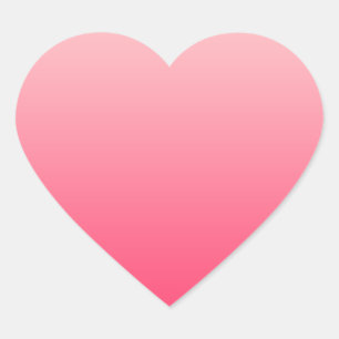 Stickers Coeur Pink Gradient