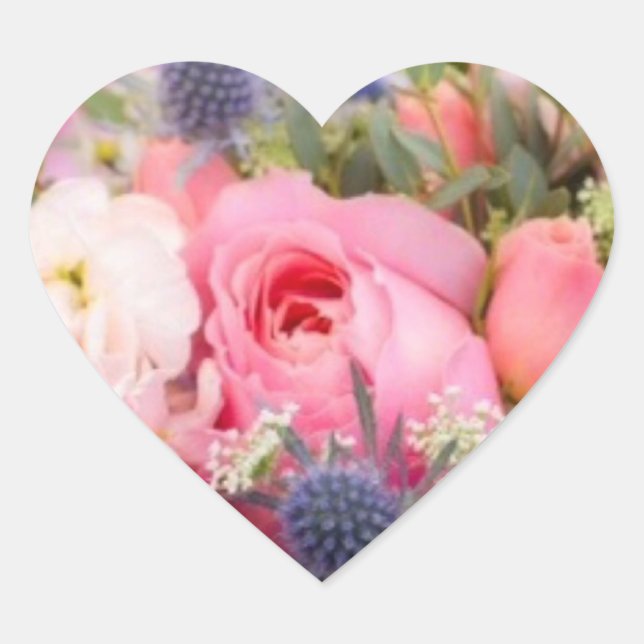 Stickers Coeur Rose (Devant)