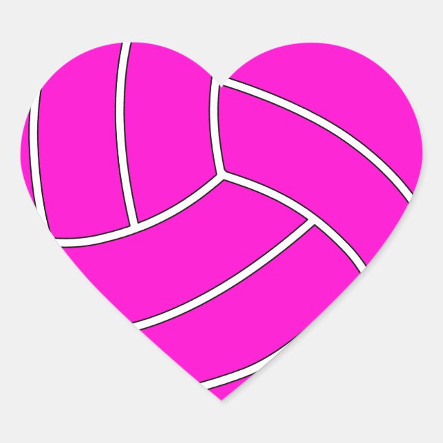 Stickers Coeur Volleyball (Devant)