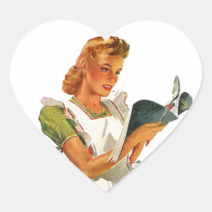 Stickers Coeurs Vintage Homemaker Cuisine de cuisi