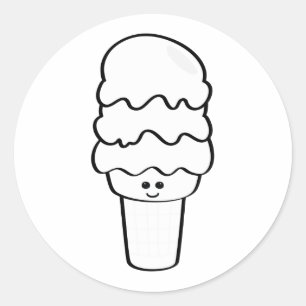 Stickers COLORANT À LA crème glacée Kawaii
