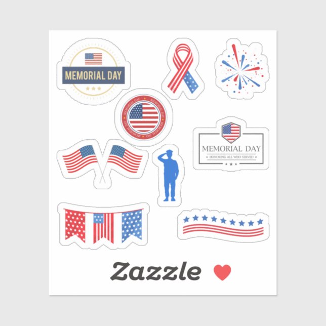 Stickers commémoratifs (Feuille)