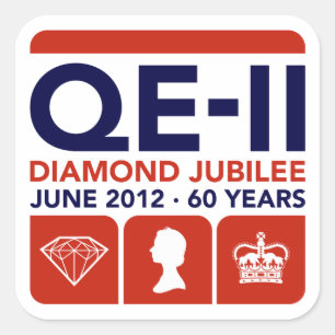 Stickers commémoratifs Jubilé de diamant