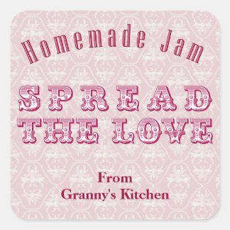 Stickers Confiture Maison Rose