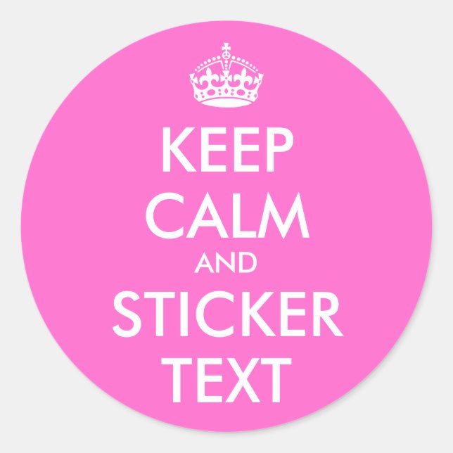Stickers Confort Rond | Rose personnalisable (Devant)