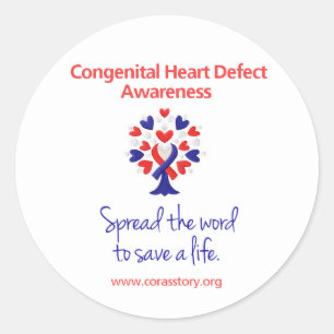 Stickers Congénitale de sensibilisation au coeur
