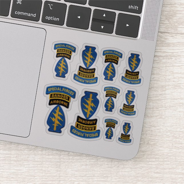 Stickers Contour Berets verts des forces spéciales (Détail)