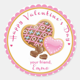 Stickers Cookie de la Saint Valentin Sticker Sac d