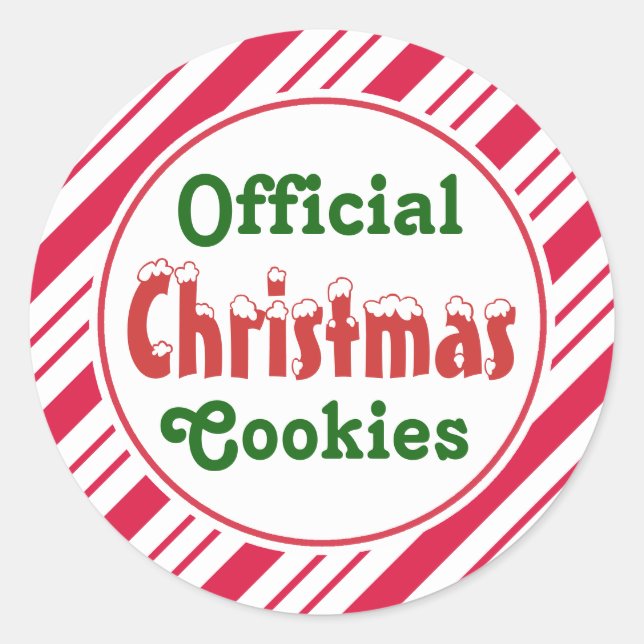 Stickers Cookies de Noël officiels (Devant)