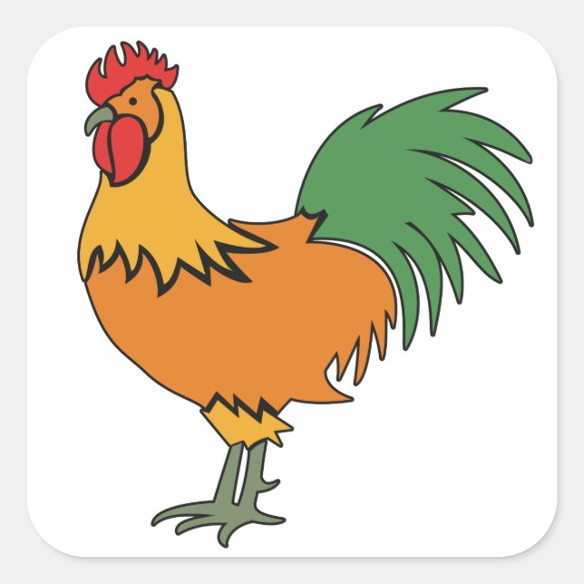stickers coq (Devant)