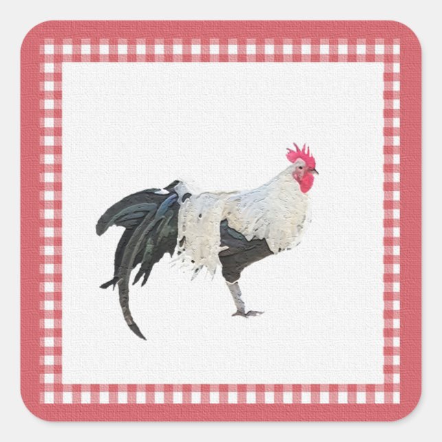 Stickers Coq Country Decor (Devant)