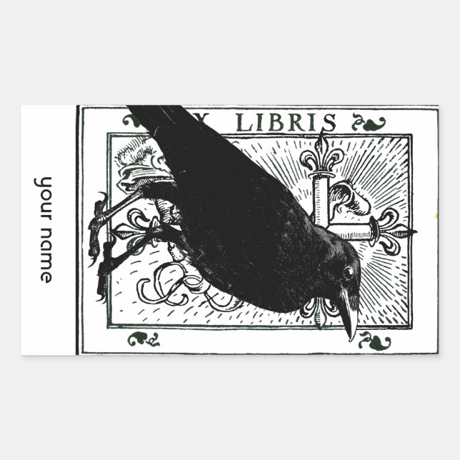 Stickers corbeau et croix (Devant)