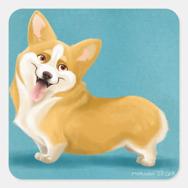 Stickers Corgi (Devant)