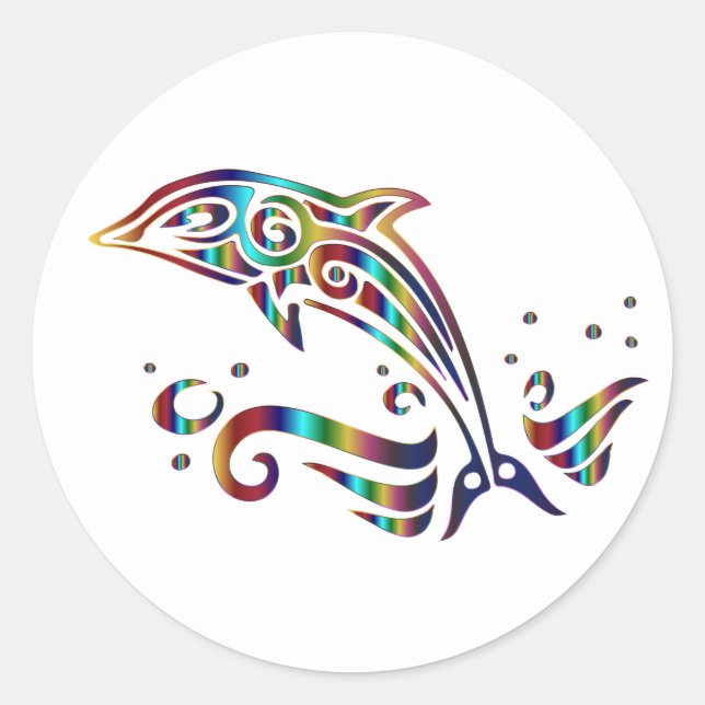 Stickers couleur Dolphin Ocean Sea Creator (Devant)