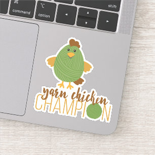 Stickers Coupe sur mesure Champion de poule verte