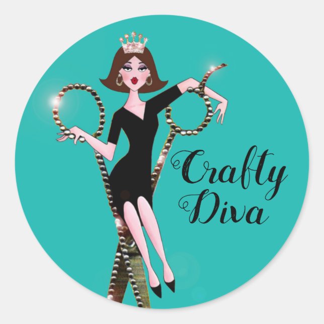 Stickers "Crafty Diva" (Devant)