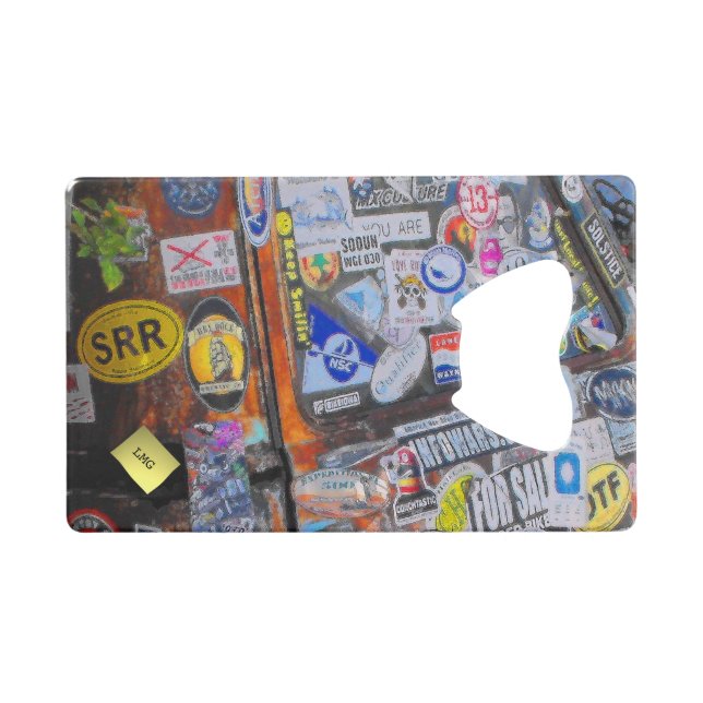 Stickers Credit Card Bottle Opener (Front (Horizontal))