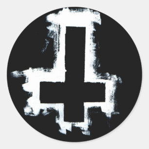 Stickers croisés inversés, feuille de six.