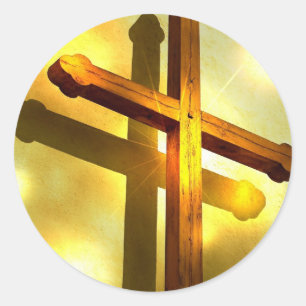 Stickers Croix d'or