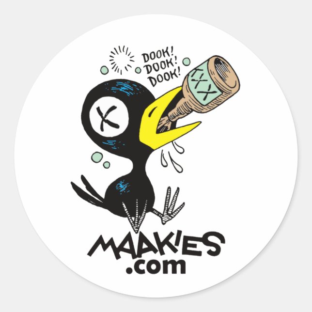 Stickers Crow Drinky (Devant)
